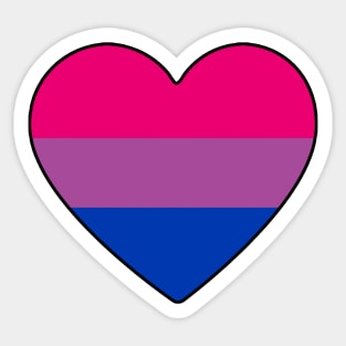 Bisexual Pride Heart Sticker